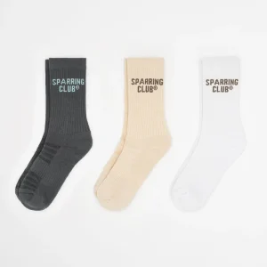 Calcetines Boxraw Crew Sparring Club (3 pares) Multicolor