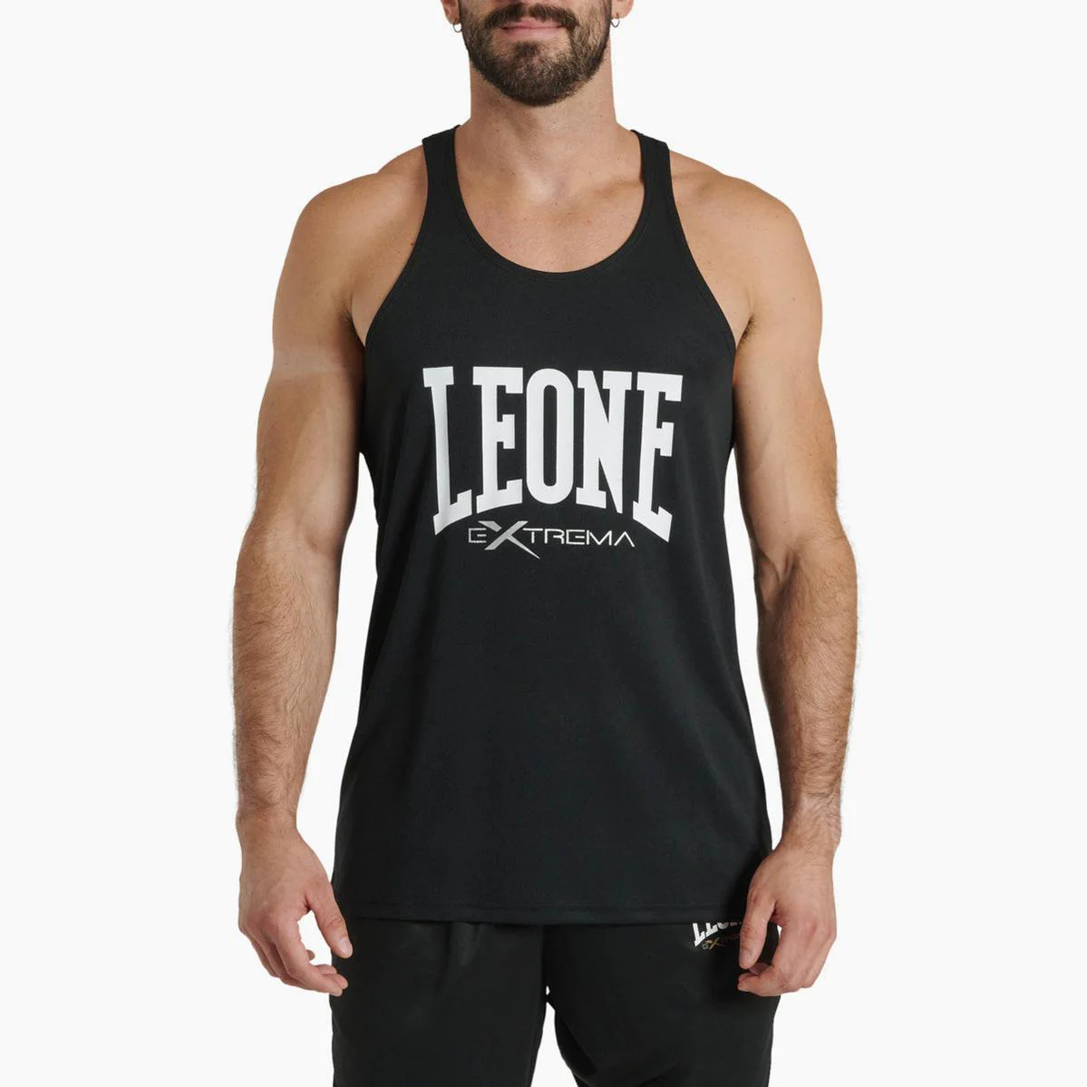 Camiseta sin mangas Leone Logo ABX118 Negro