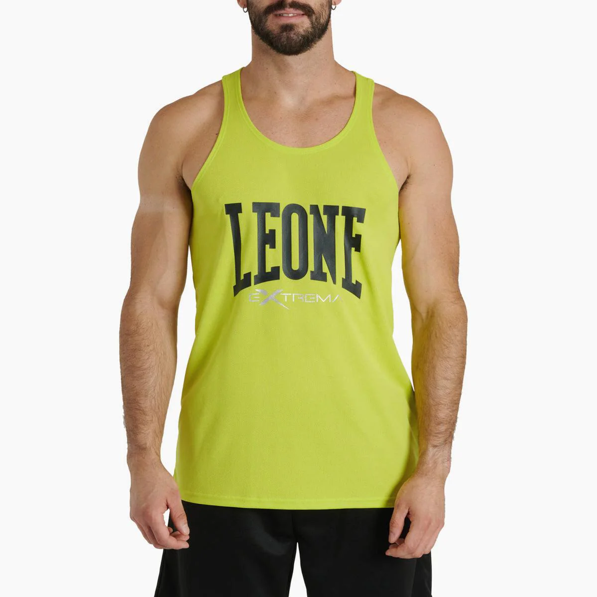 Camiseta sin mangas Leone Logo ABX118 Verde lima