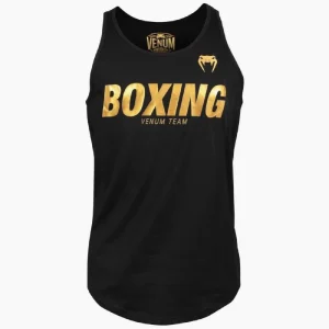 Camiseta sin mangas Venum Boxeo VT Negro-Oro