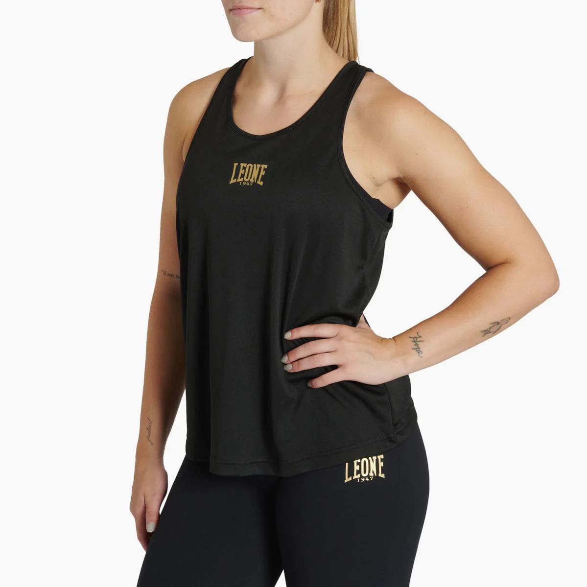 Camiseta sin mangas mujer Leone DNA ABX729 Negro