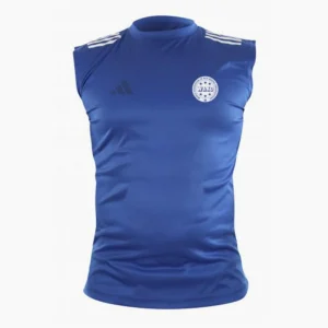 Camiseta sin mangas kickboxing Adidas Punch Line WAKO Azul
