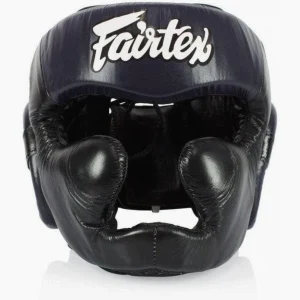 Casco Fairtex Diagonal Vision Sparring HG13 Negro-azul