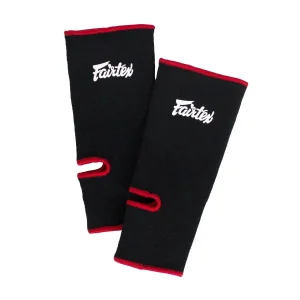 Tobilleras Fairtex AS1 Negro-rojo