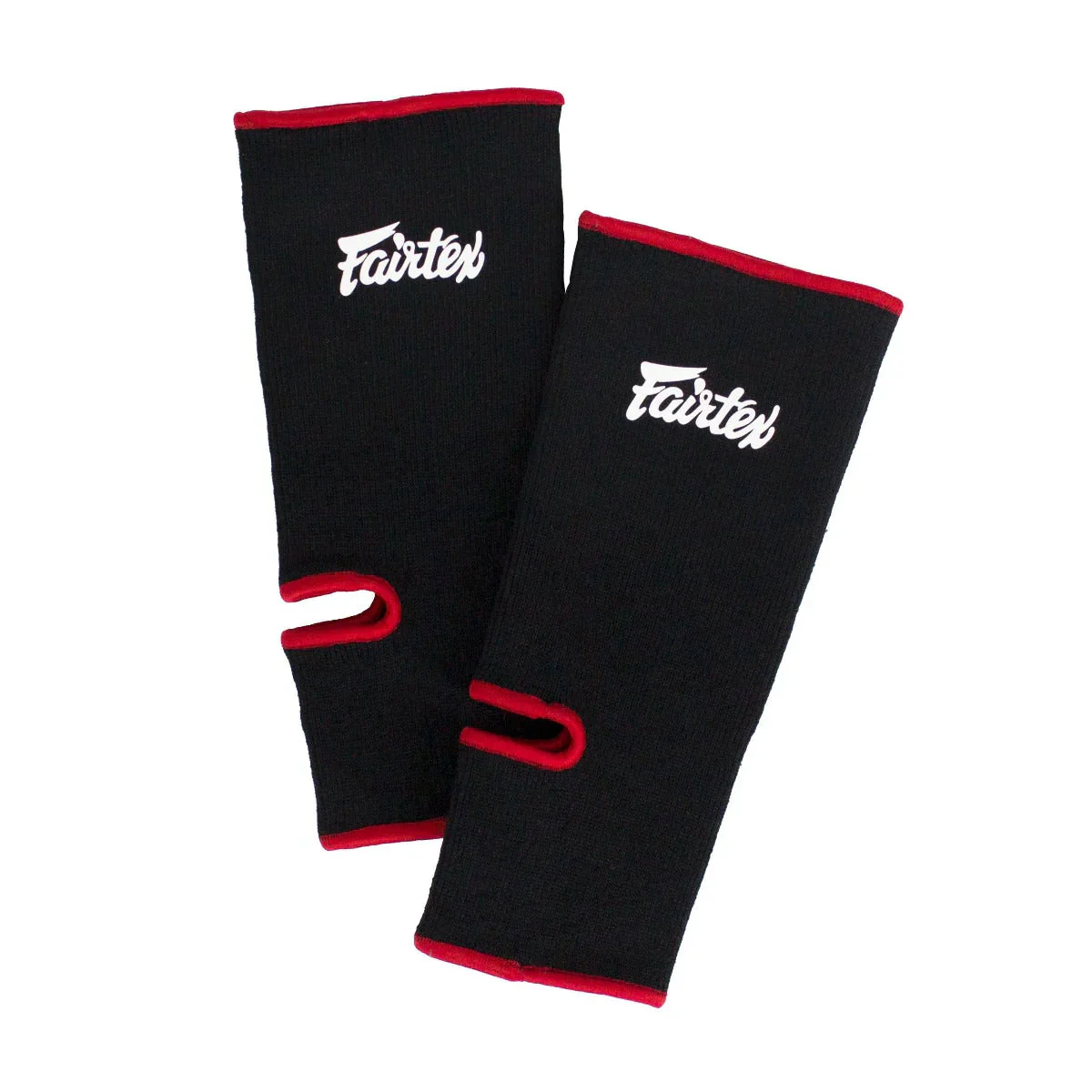 Tobilleras Fairtex AS1 Negro-rojo