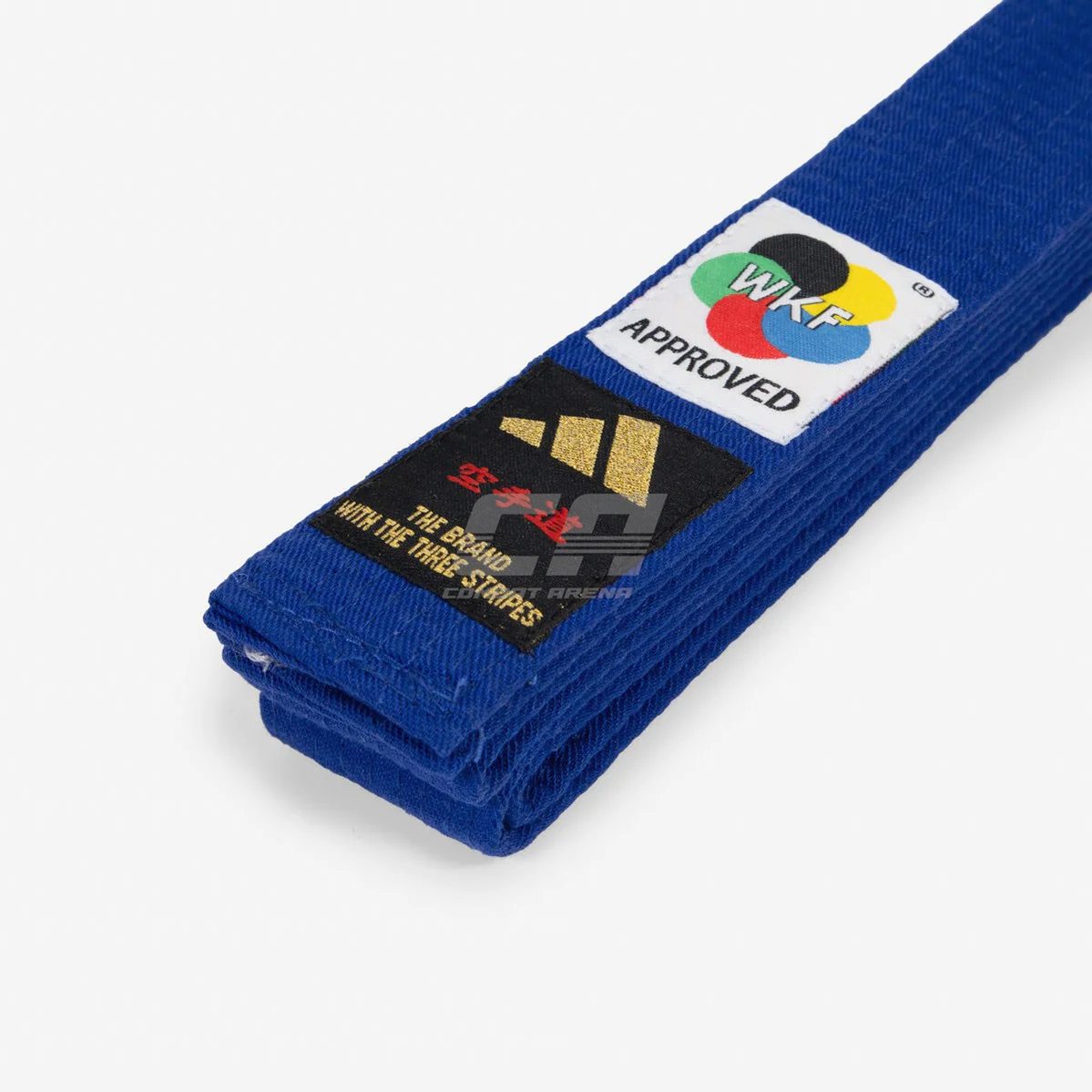 Cinturón Adidas Elite WKF Azul con Kanji - Imagen 3