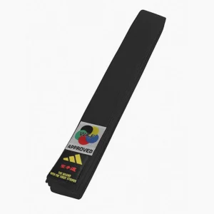 Cinturón Adidas Elite WKF Negro con Kanji