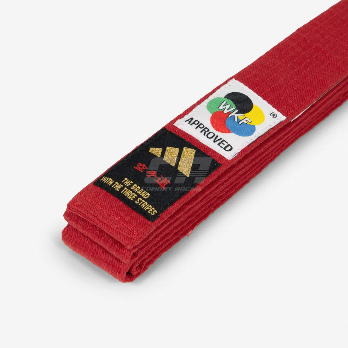 Cinturón Adidas Elite WKF Roja con Kanji - Imagen 3