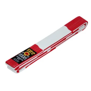 Cinturón Prof. Itaki Art. 33 Blanca y Roja