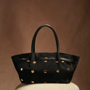 BOLSO SHOPPERTACHAS NEGRO