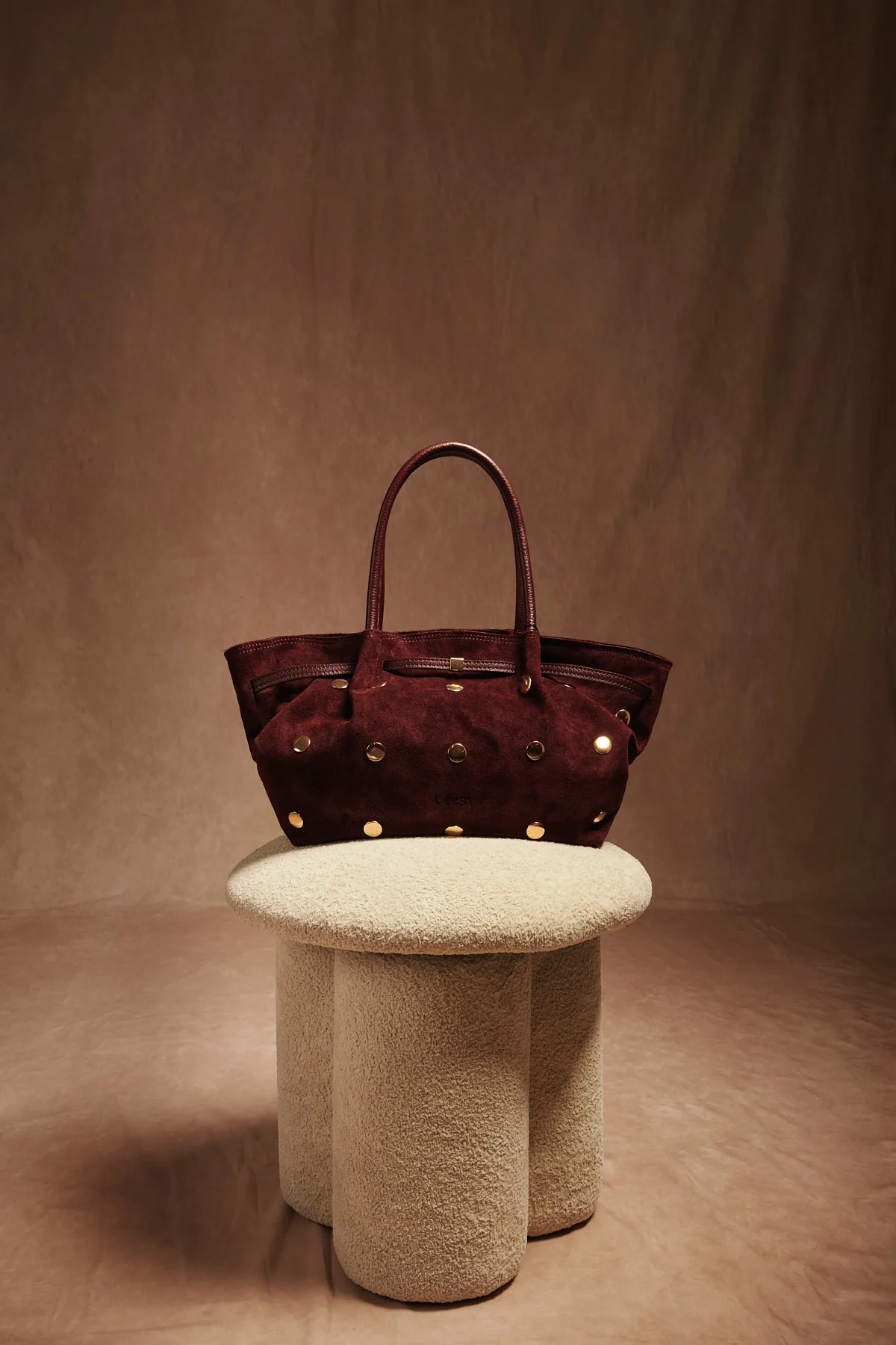 BOLSO SHOPPERTACHAS BURDEOS