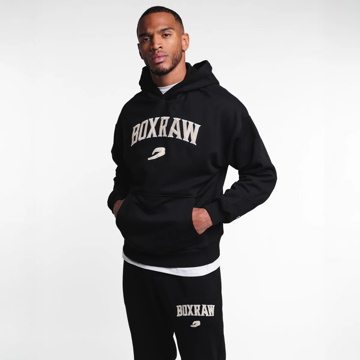 Sudadera Boxraw East Street con capucha Negro