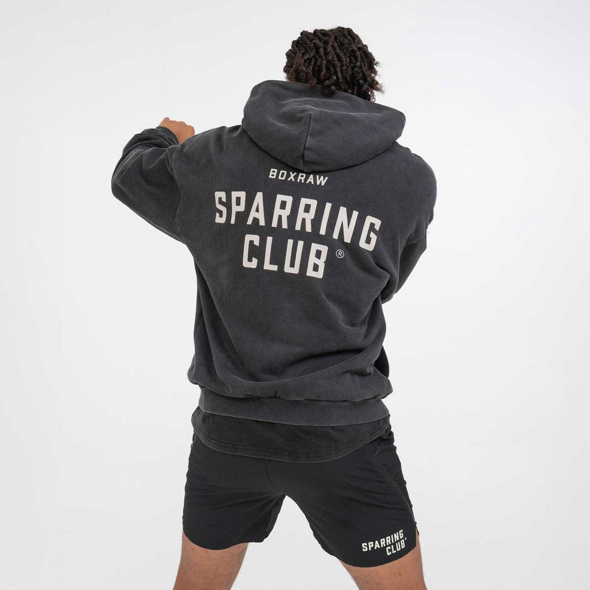 Sudadera Boxraw Sparring Club Oversize con capucha y cremallera