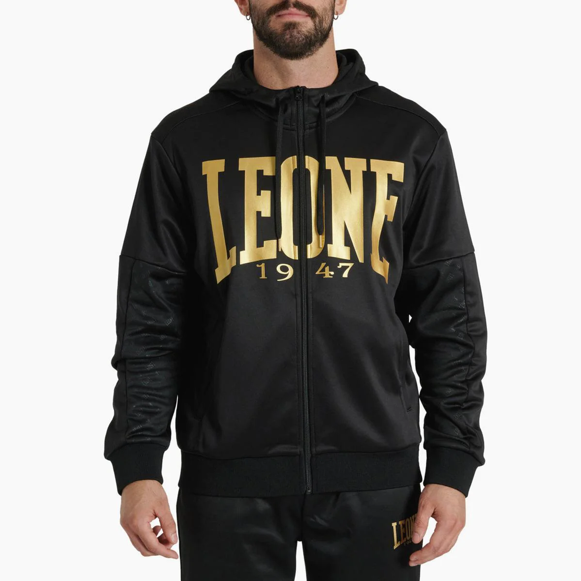 Sudadera Leone DNA con capucha ABX721 Negro