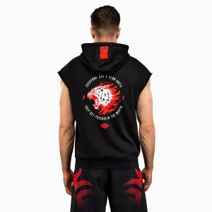 Sudadera sin mangas Venum x Mike Tyson Tiger con capucha Negro