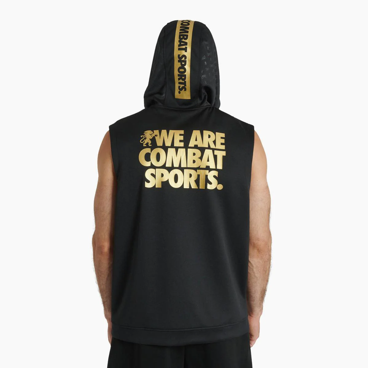 Sudadera sin mangas con capucha Leone DNA ABX720 Negro - Imagen 4