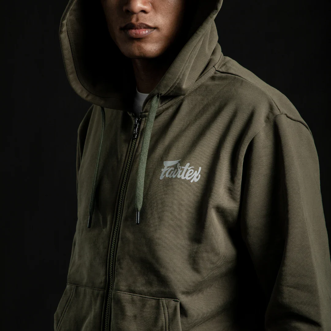 Sudadera Fairtex FHS22 con capucha Verde - Imagen 5