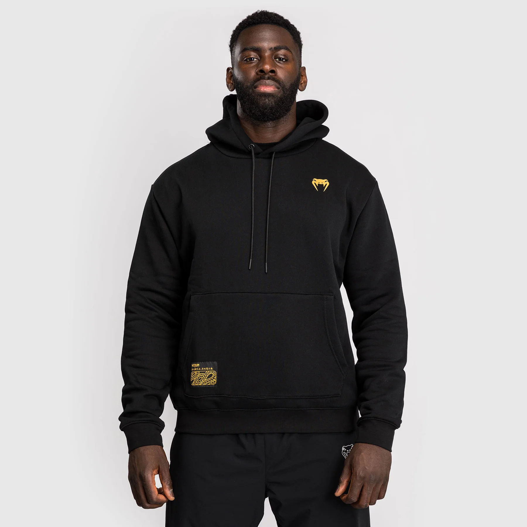 Sudadera Venum Serpenti con capucha Negro