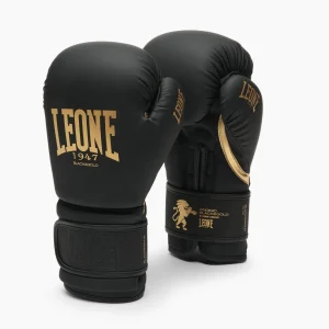 Guantes de boxeo Leone GN059D Negro&Dorado