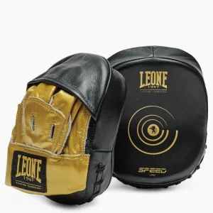 Manoplas de boxeo Leone Speed Línea GM510 Negro-oro