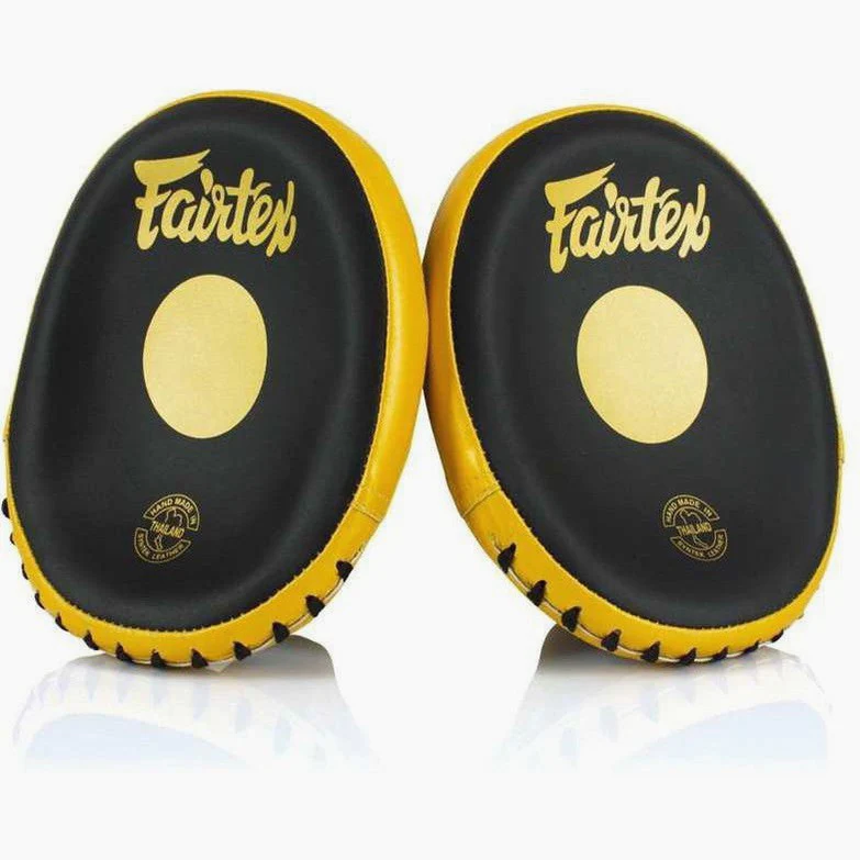 Manoplas de boxeo Fairtex Speed & Precisión FMV15 Negro-oro - Imagen 3