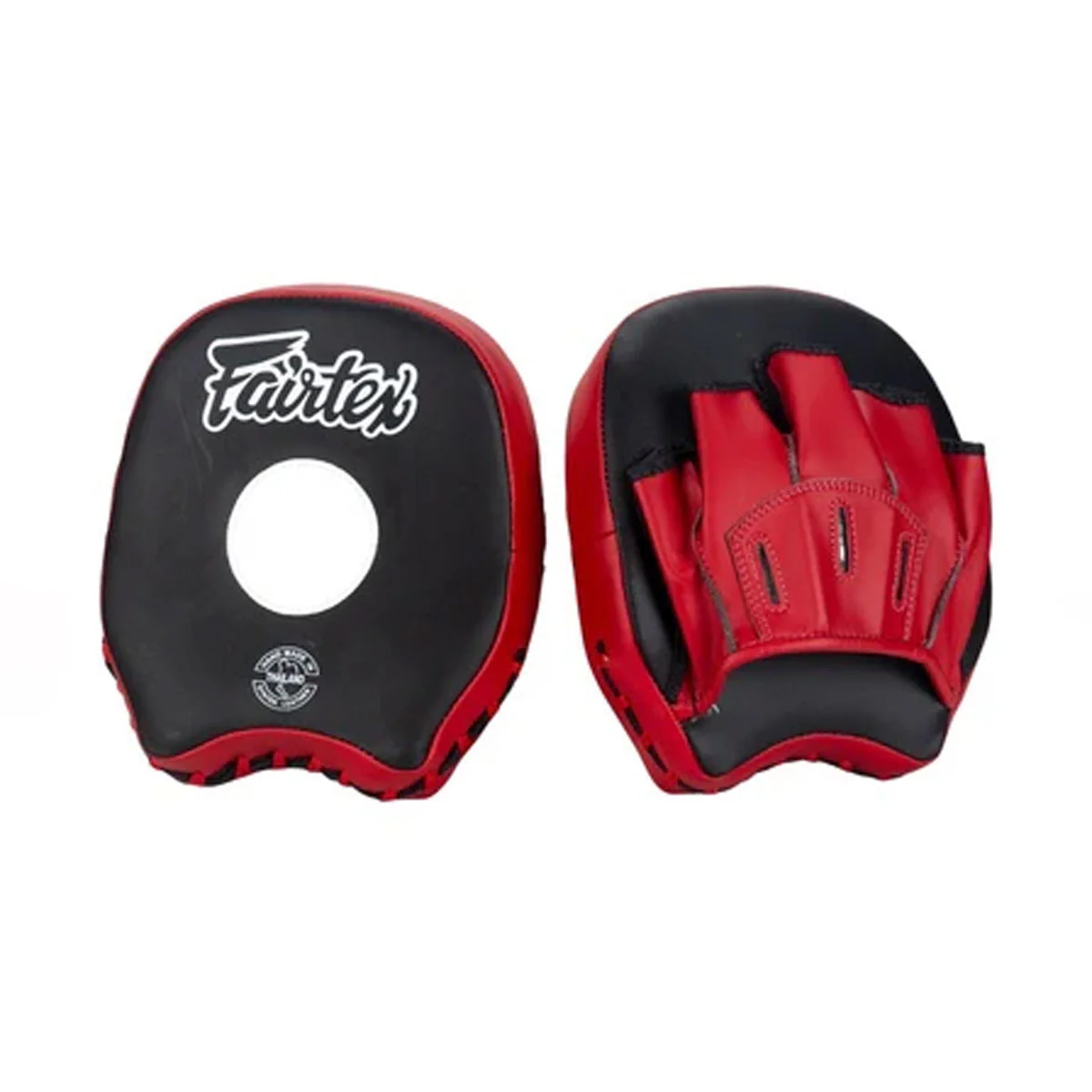 Manoplas de boxeo Fairtex Short FMV14 Negro-rojo