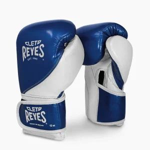 Guantes de boxeo Cleto Reyes Entrenamiento de Alta Precisión CE7 Azul-blanco