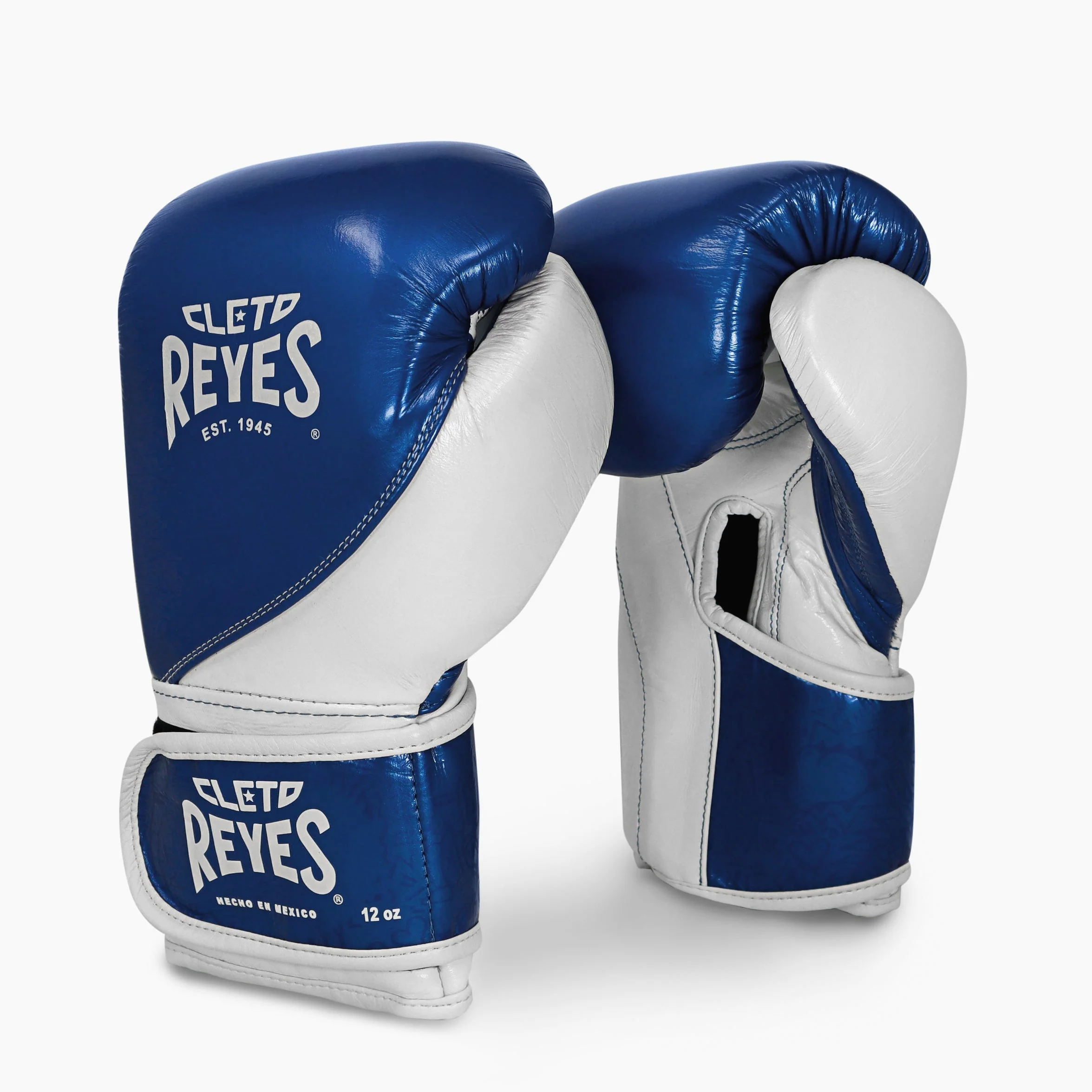 Guantes de boxeo Cleto Reyes Entrenamiento de Alta Precisión CE7 Azul-blanco