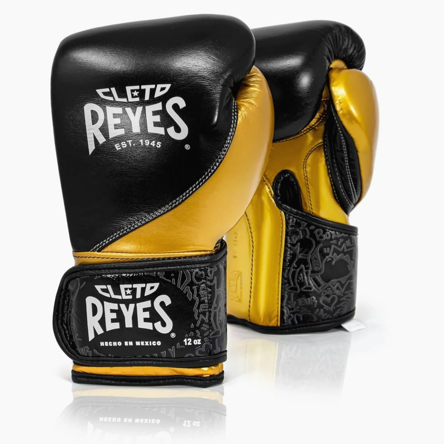 Guantes de boxeo Cleto Reyes Entrenamiento de Alta Precisión CE7 Negro-Oro