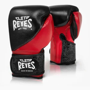 Guantes de boxeo Cleto Reyes Entrenamiento de Alta Precisión CE7 Negro-Rojo