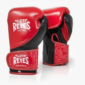 Guantes de boxeo Cleto Reyes Entrenamiento de Alta Precisión CE7 Rojo-Negro