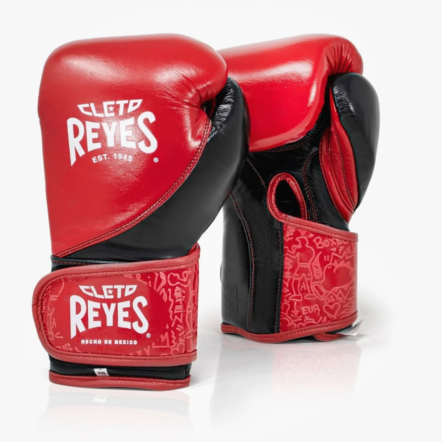 Guantes de boxeo Cleto Reyes Entrenamiento de Alta Precisión CE7 Rojo-Negro