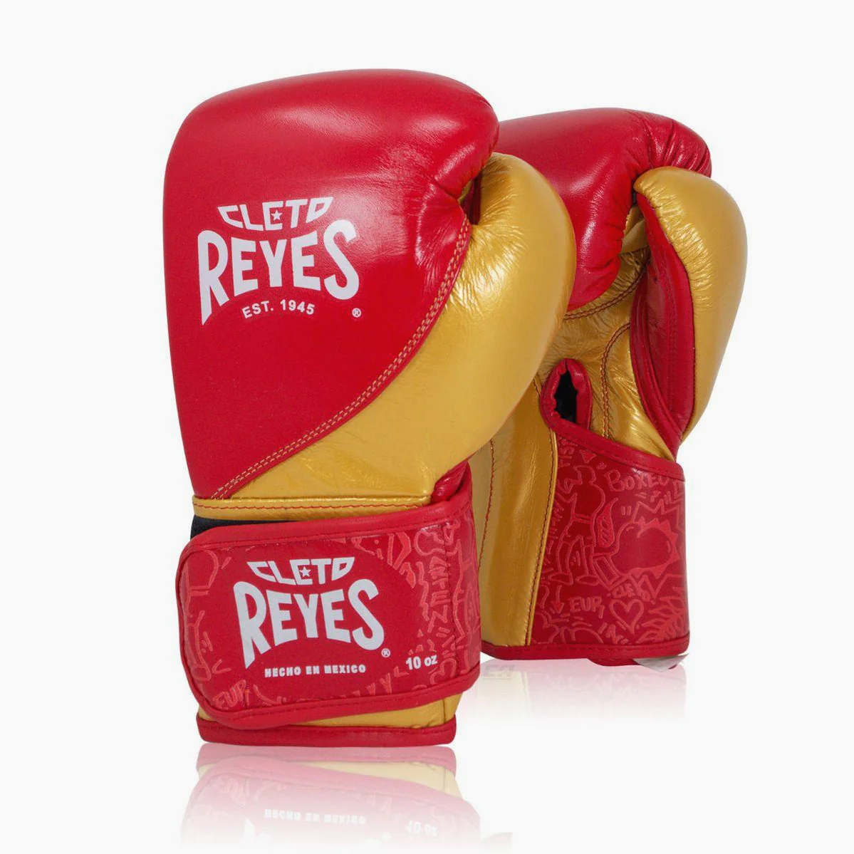 Guantes de boxeo Cleto Reyes Entrenamiento de Alta Precisión CE7 Rojo-Oro