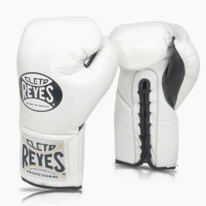 Guantes de boxeo Cleto Reyes Profesional CB2 Blanco con cordones