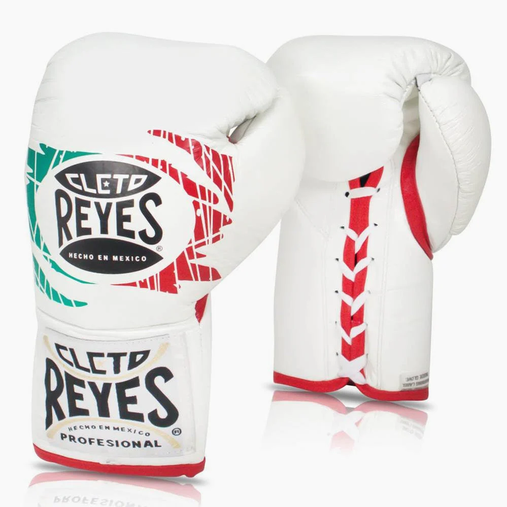 Guantes de boxeo Cleto Reyes Profesional CB2 Mexican Tricolor con cordones
