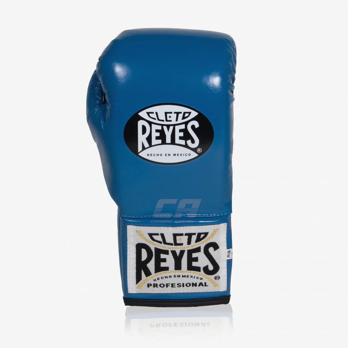 Guantes de boxeo Cleto Reyes Safetec CB4 Azul-negro con cordones - Imagen 3