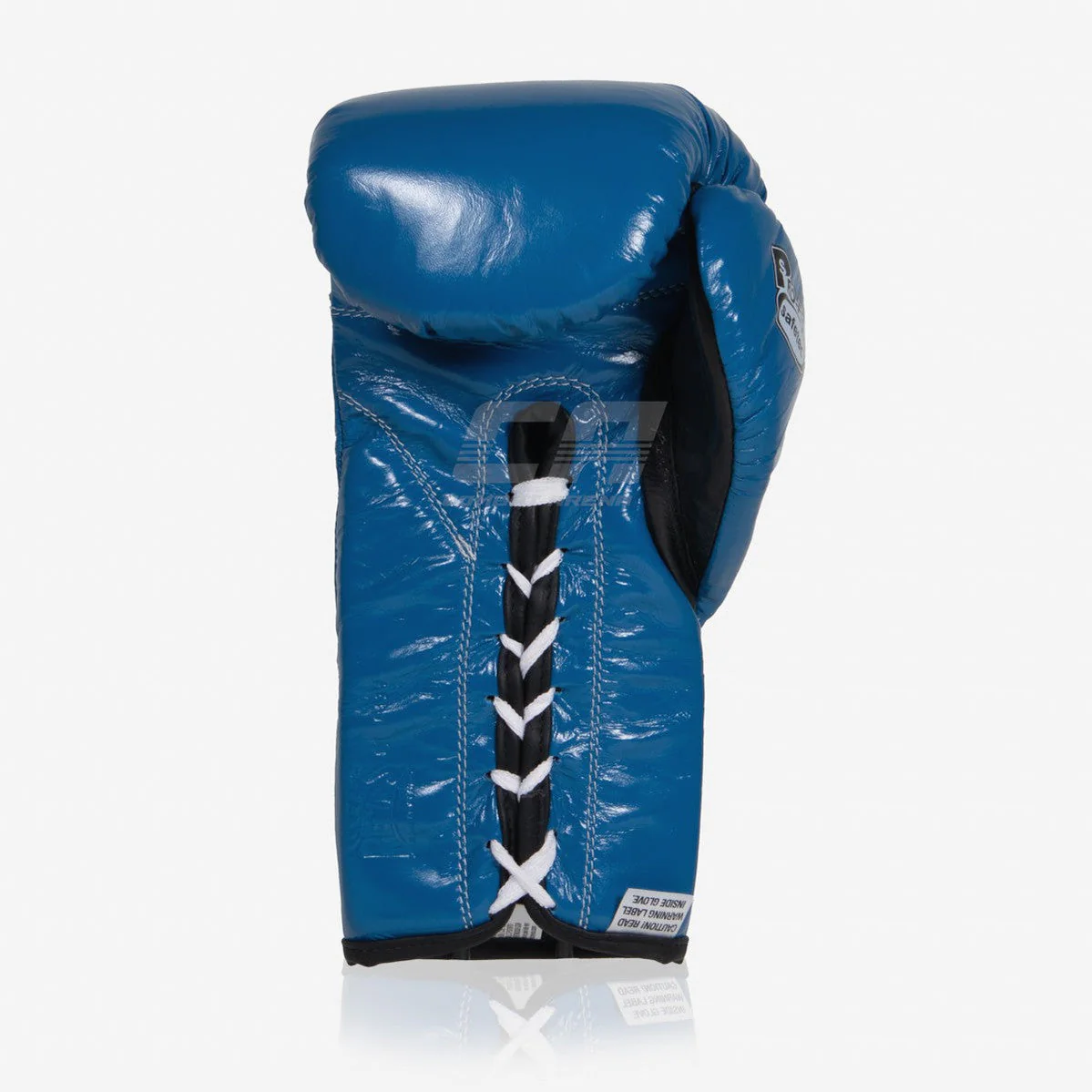 Guantes de boxeo Cleto Reyes Safetec CB4 Azul-negro con cordones - Imagen 5