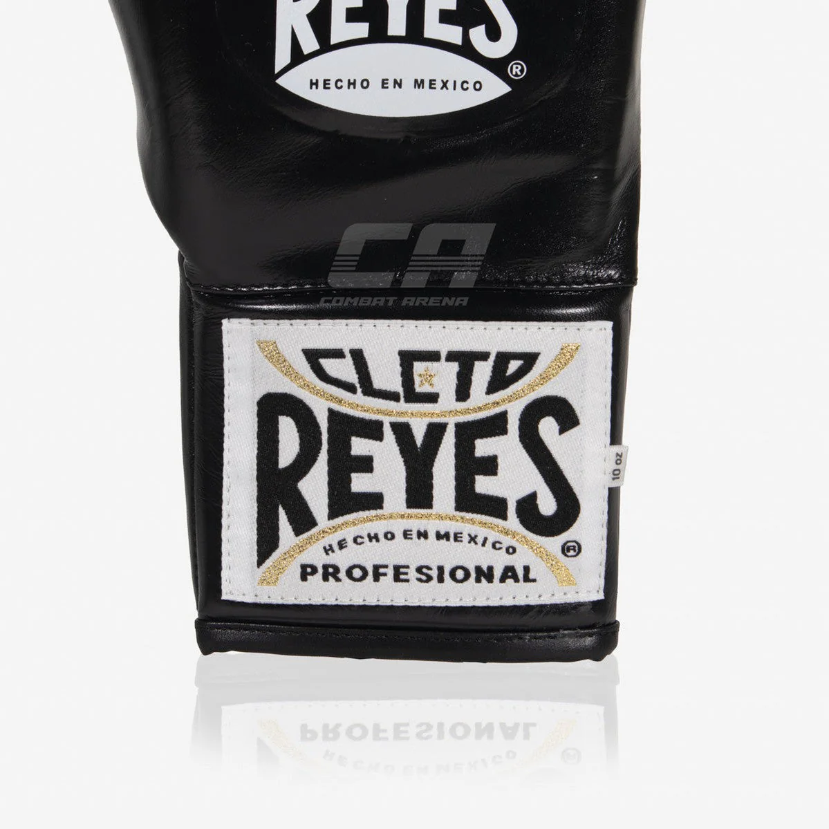 Guantes de boxeo Cleto Reyes Safetec CB4 Negro-plata con cordones - Imagen 6