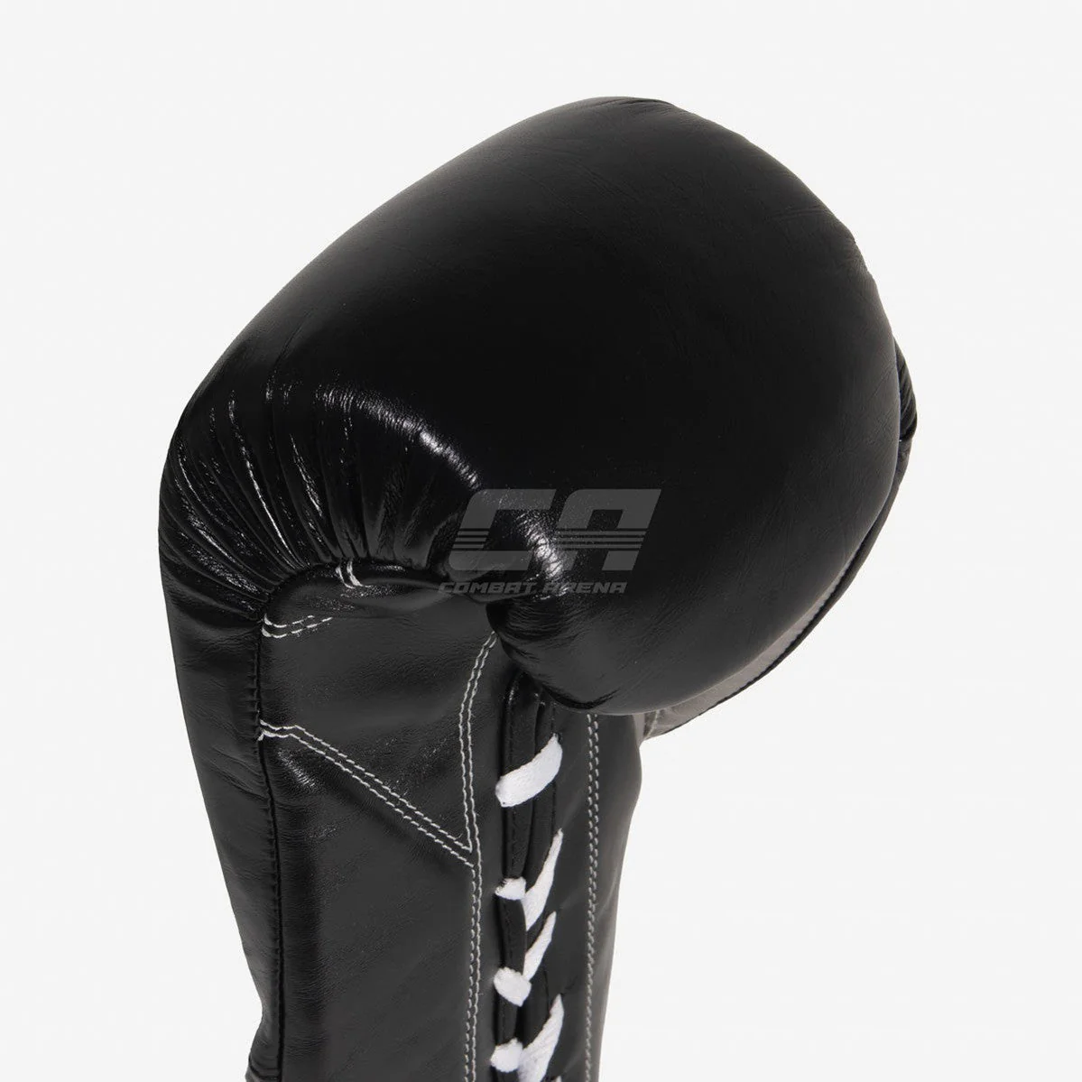Guantes de boxeo Cleto Reyes Safetec CB4 Negro-plata con cordones - Imagen 9