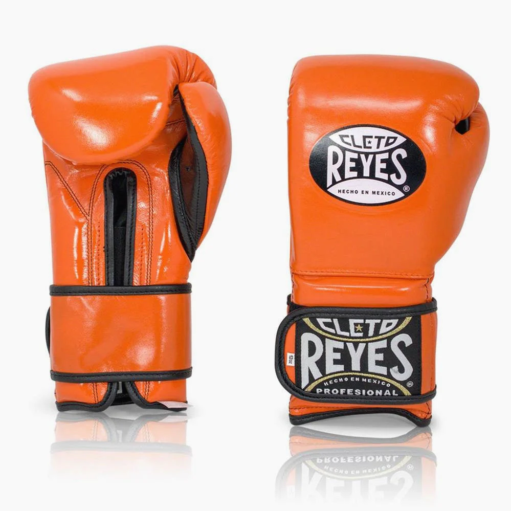 Guantes de boxeo Cleto Reyes Sparring CE6 Naranja - Imagen 3