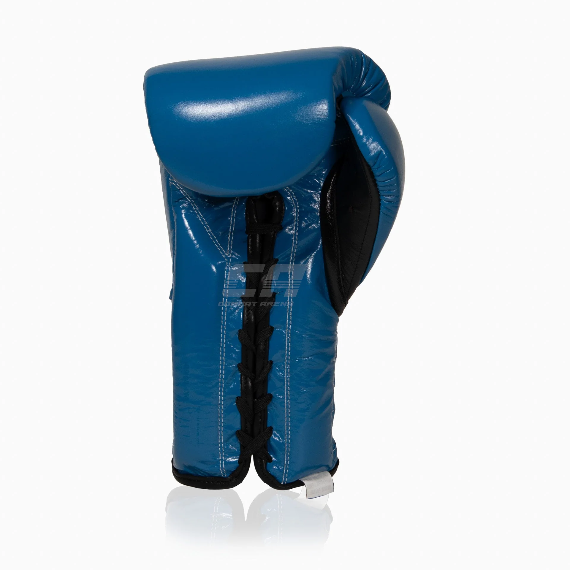 Guantes de boxeo Cleto Reyes Entrenamiento Tradicional CE4 Azul-negro con cordones - Imagen 5