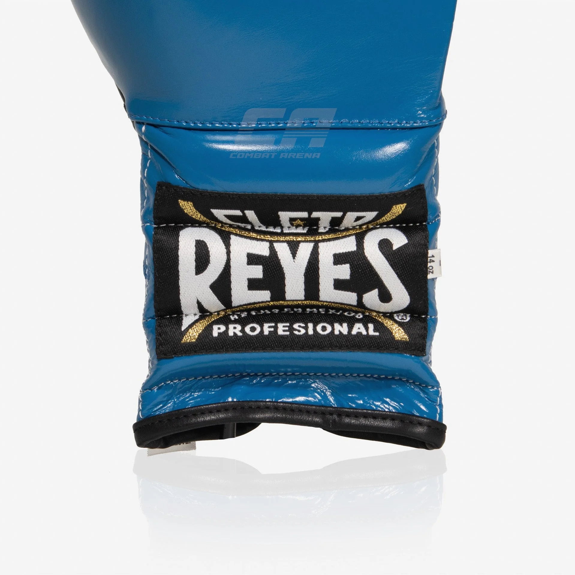 Guantes de boxeo Cleto Reyes Entrenamiento Tradicional CE4 Azul-negro con cordones - Imagen 6