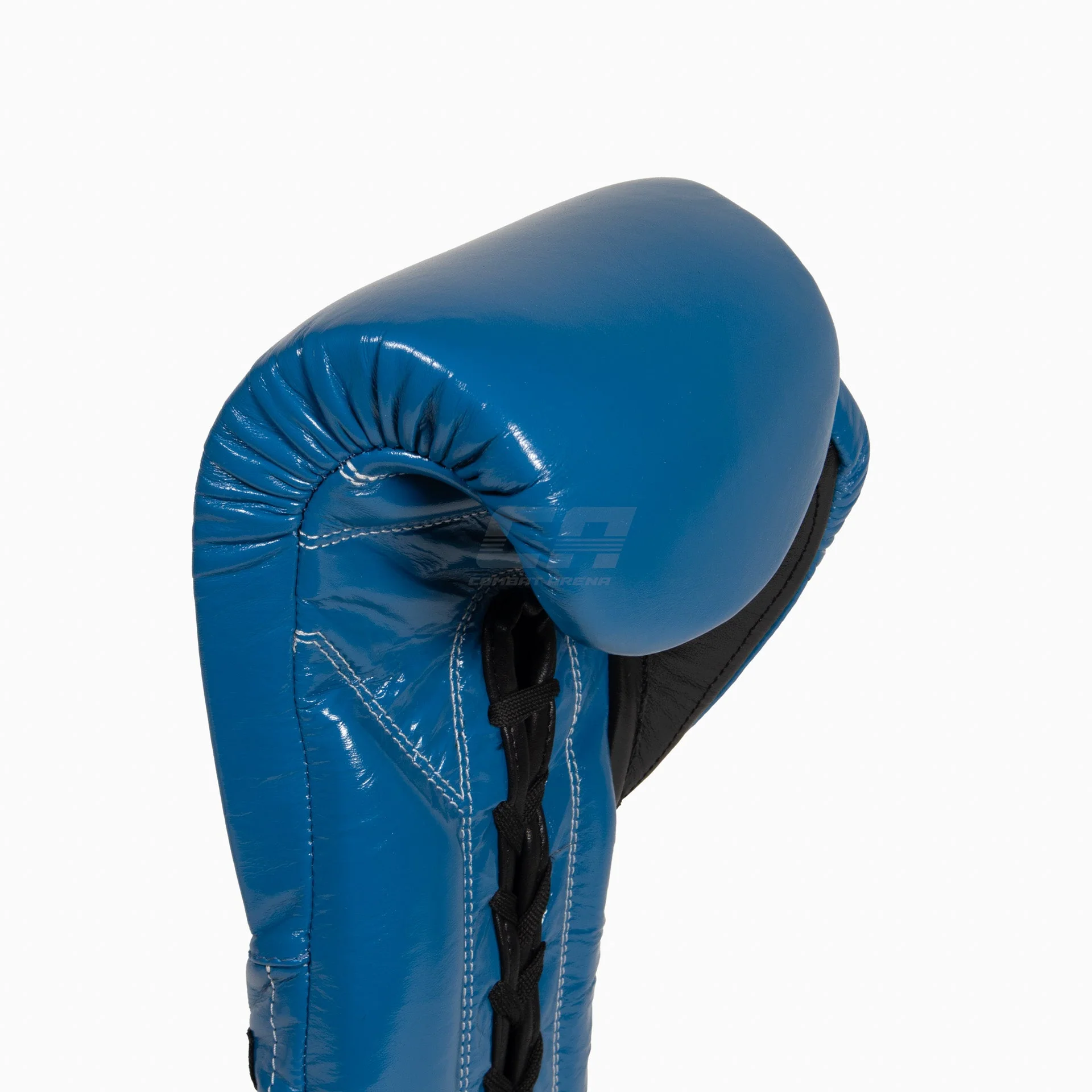 Guantes de boxeo Cleto Reyes Entrenamiento Tradicional CE4 Azul-negro con cordones - Imagen 8