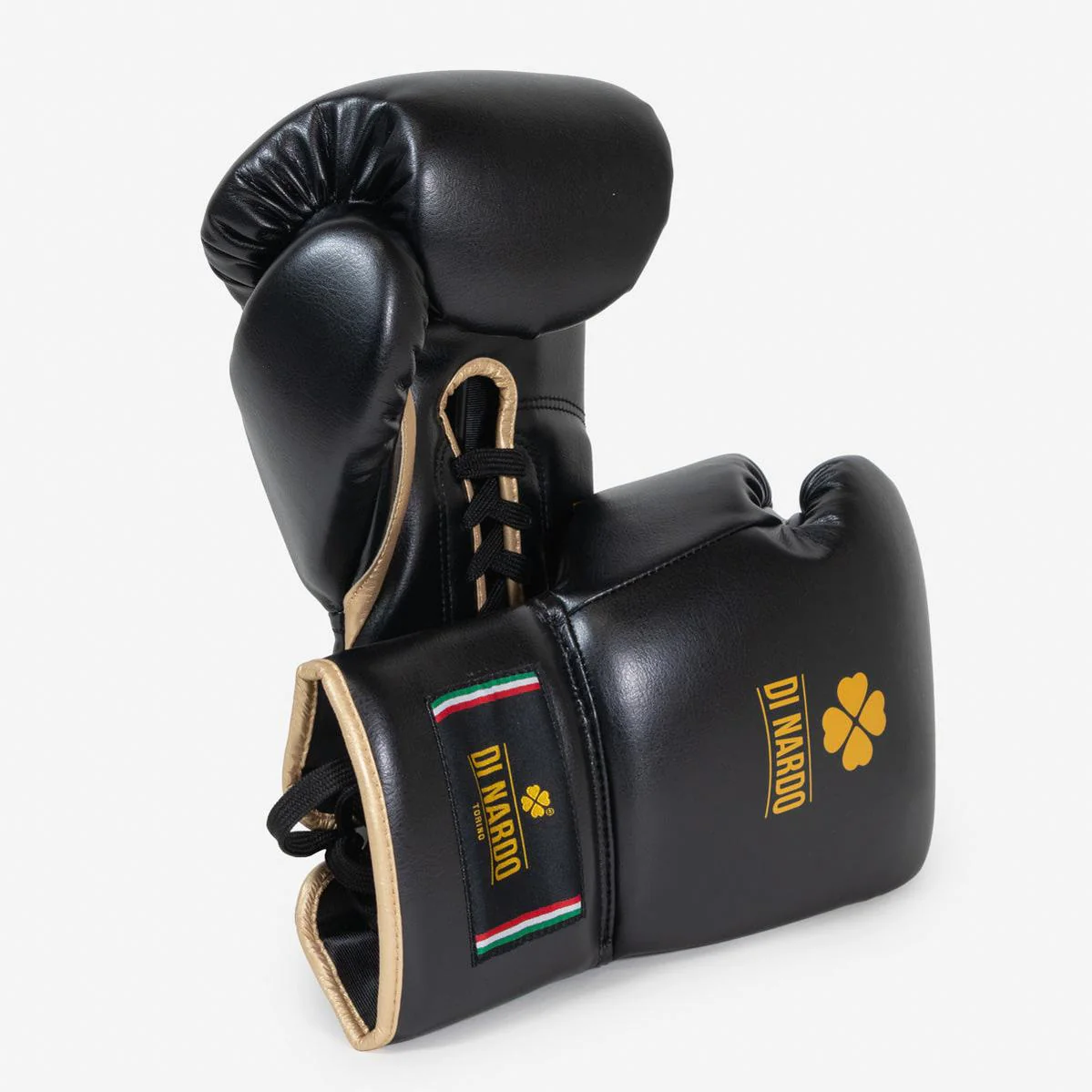 Guantes de boxeo Di Nardo Encubierto con Cordones Negro-oro