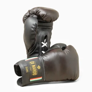 Guantes de boxeo Di Nardo con cordones 12 Oz Marrón-negro