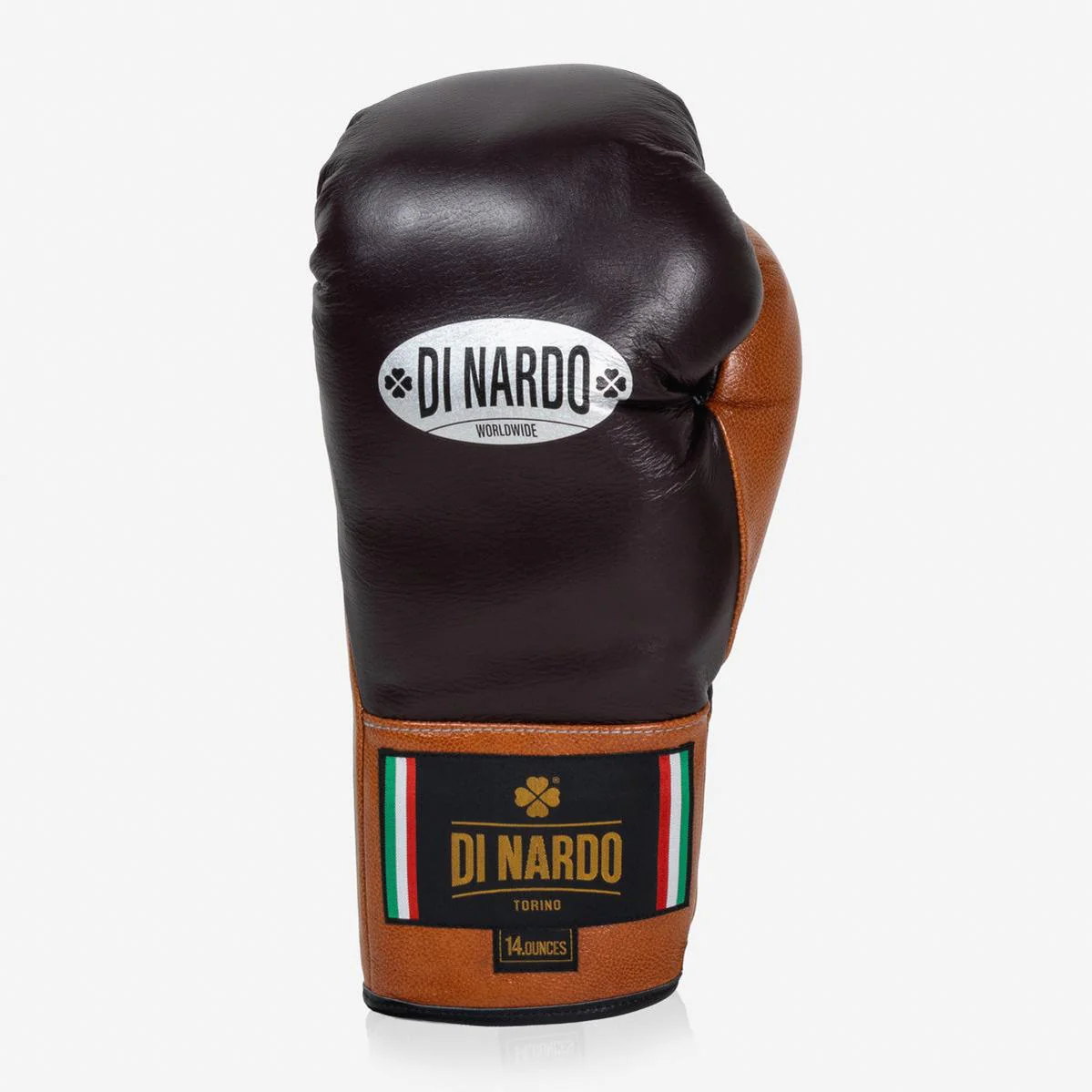 Guantes de boxeo Di Nardo con Cordones 14 Oz Borgoña-coñac - Imagen 5