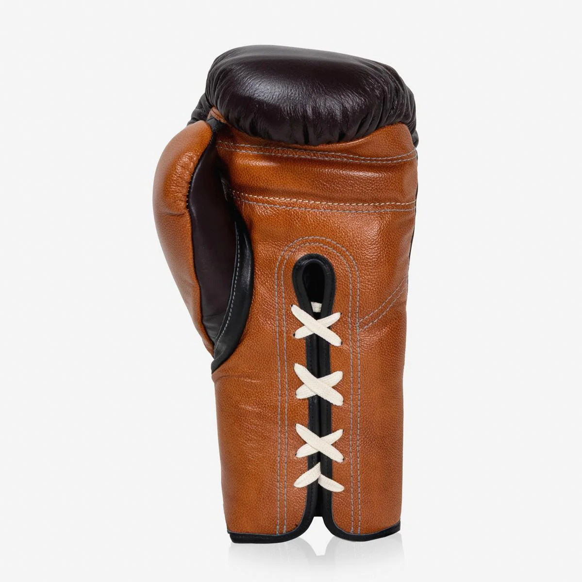 Guantes de boxeo Di Nardo con Cordones 14 Oz Borgoña-coñac - Imagen 6