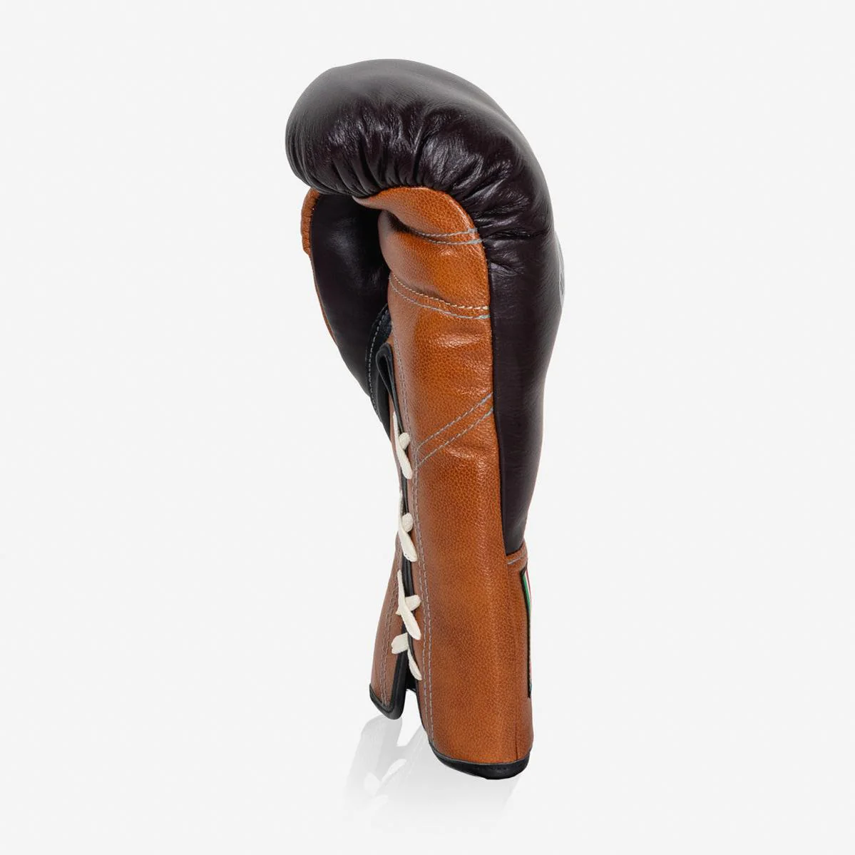 Guantes de boxeo Di Nardo con Cordones 14 Oz Borgoña-coñac - Imagen 7