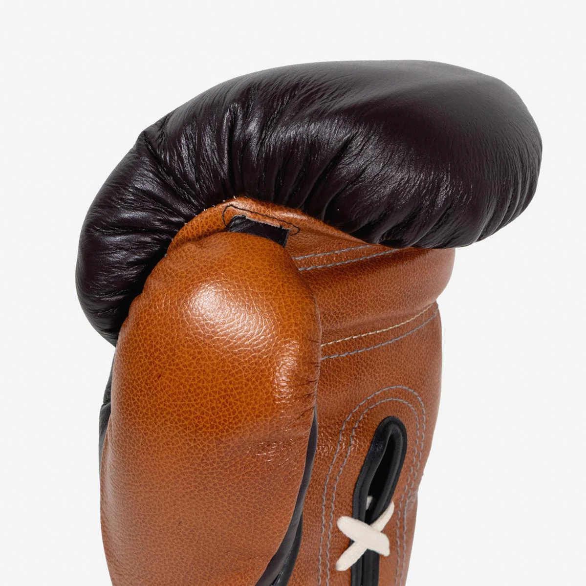 Guantes de boxeo Di Nardo con Cordones 14 Oz Borgoña-coñac - Imagen 8