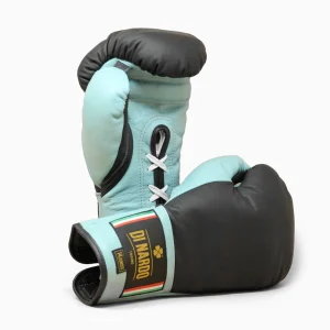 Guantes de boxeo Di Nardo con cordones 14 Oz Negro-agua